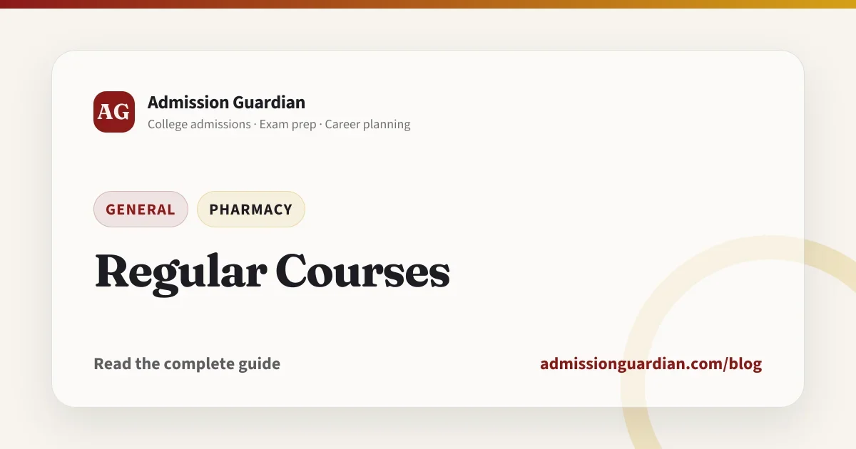 Regular Courses