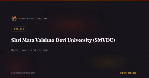 Shri Mata Vaishno Devi University (SMVDU)