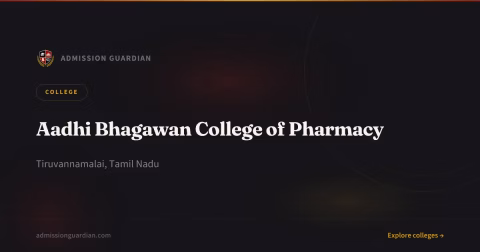 Aadhi Bhagawan College of Pharmacy