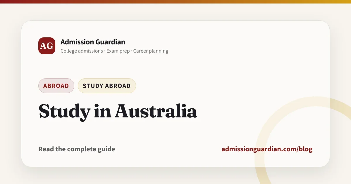 Study in Australia