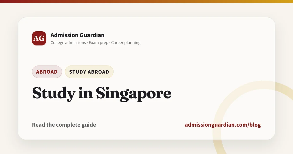 Study in Singapore