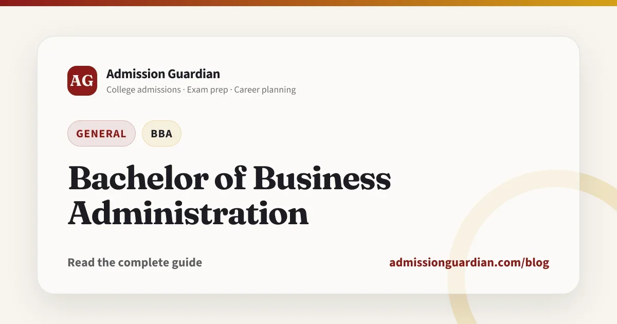 Bachelor of Business Administration