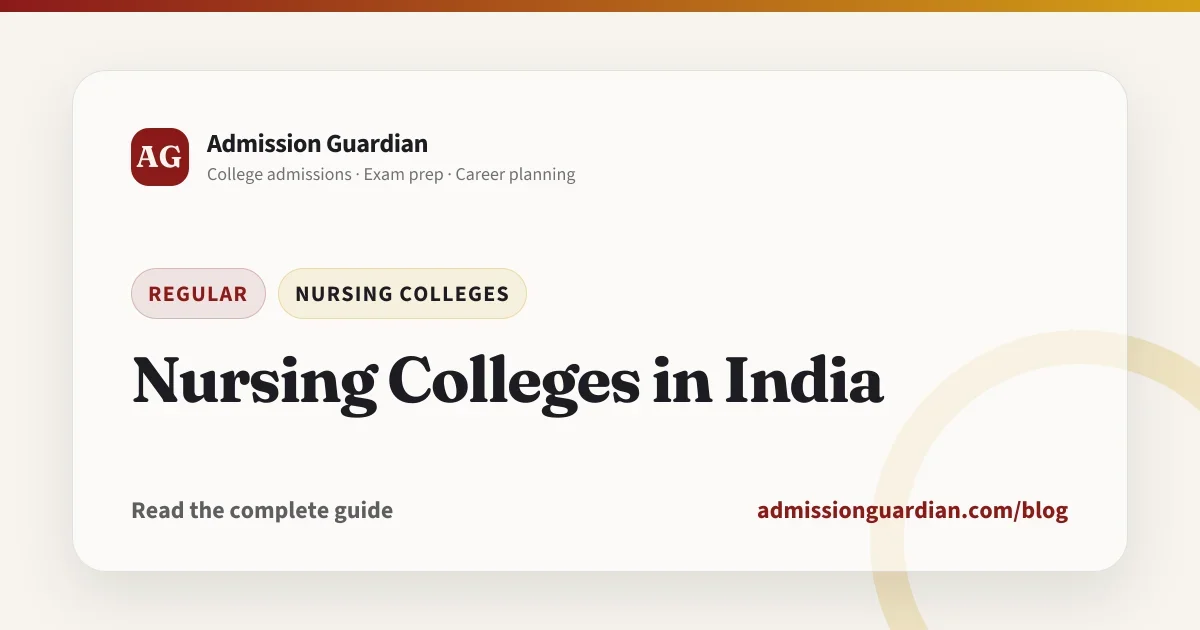Nursing Colleges in India