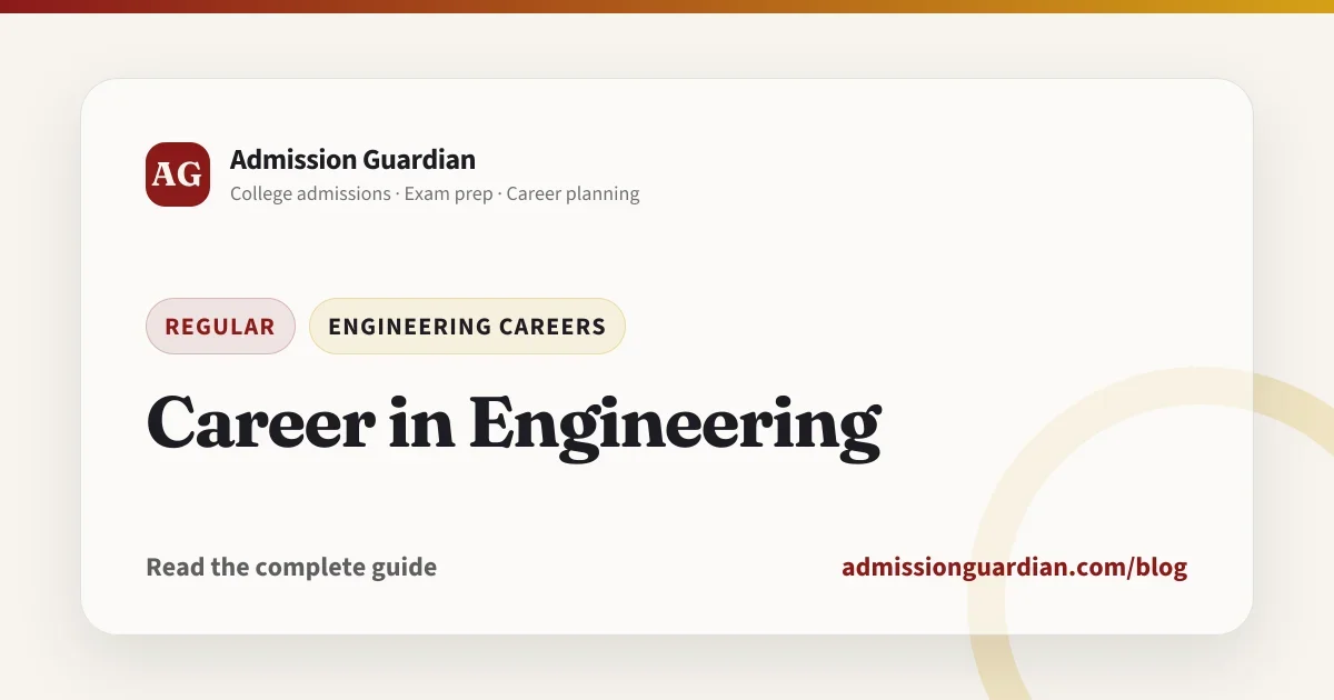Career in Engineering