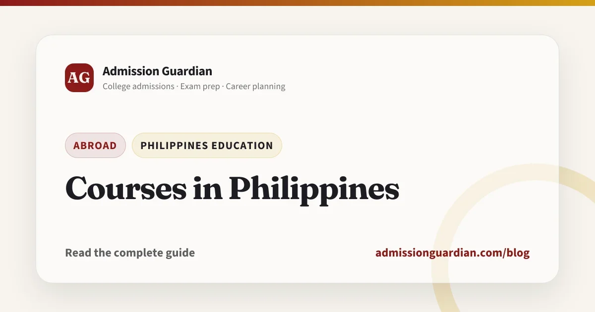 Courses in Philippines