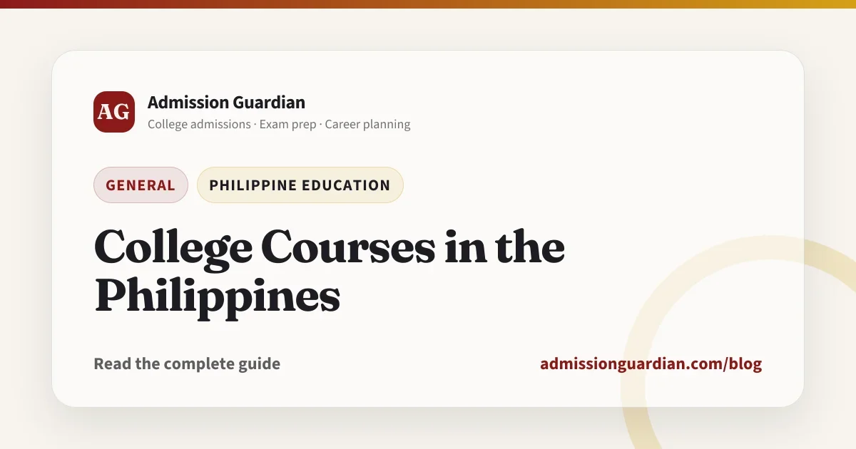 College Courses in the Philippines