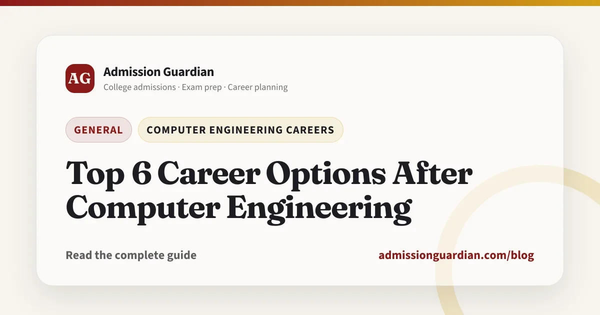 Top 6 Career Options After Computer Engineering
