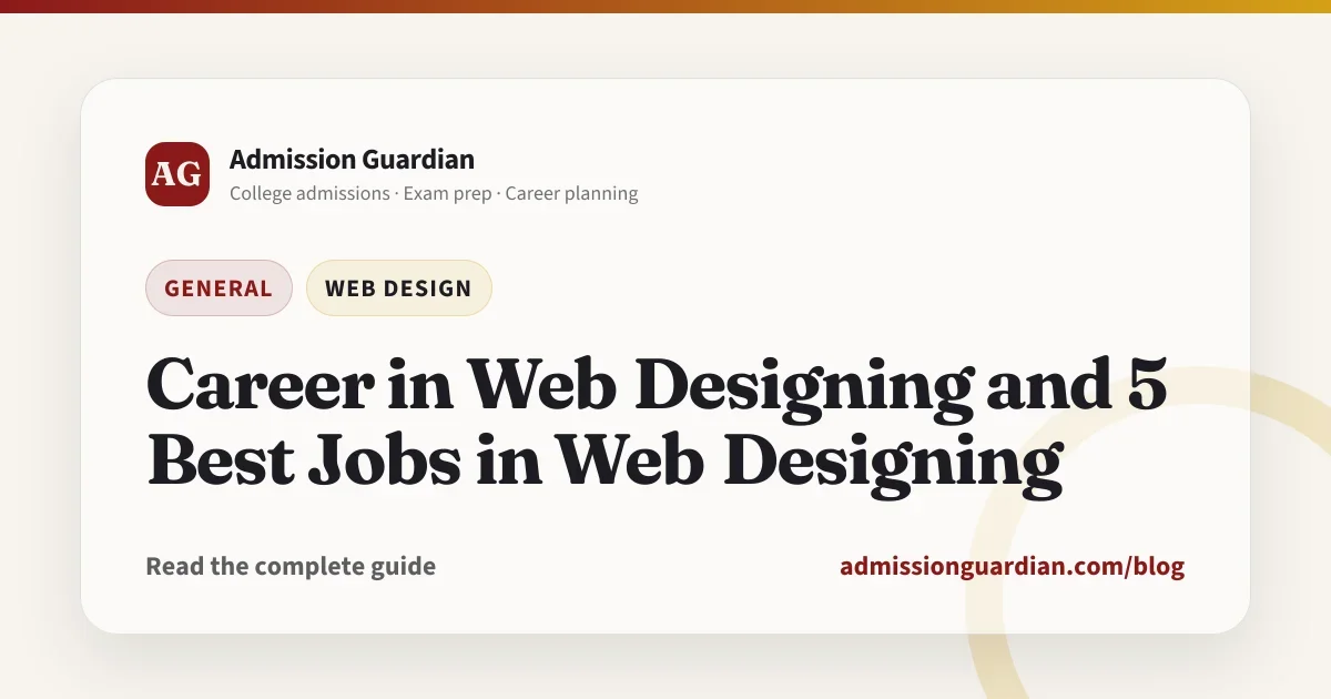 Career in Web Designing and 5 Best Jobs in Web Designing