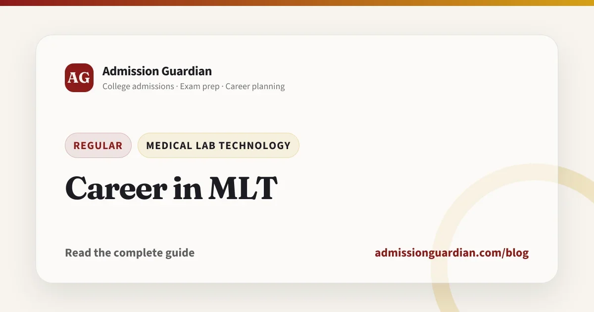 Career in MLT